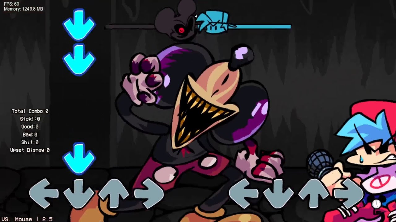 Friday Night Funkin - Vs Mouse 2.5 (v2) Release! - You can't run (FC)