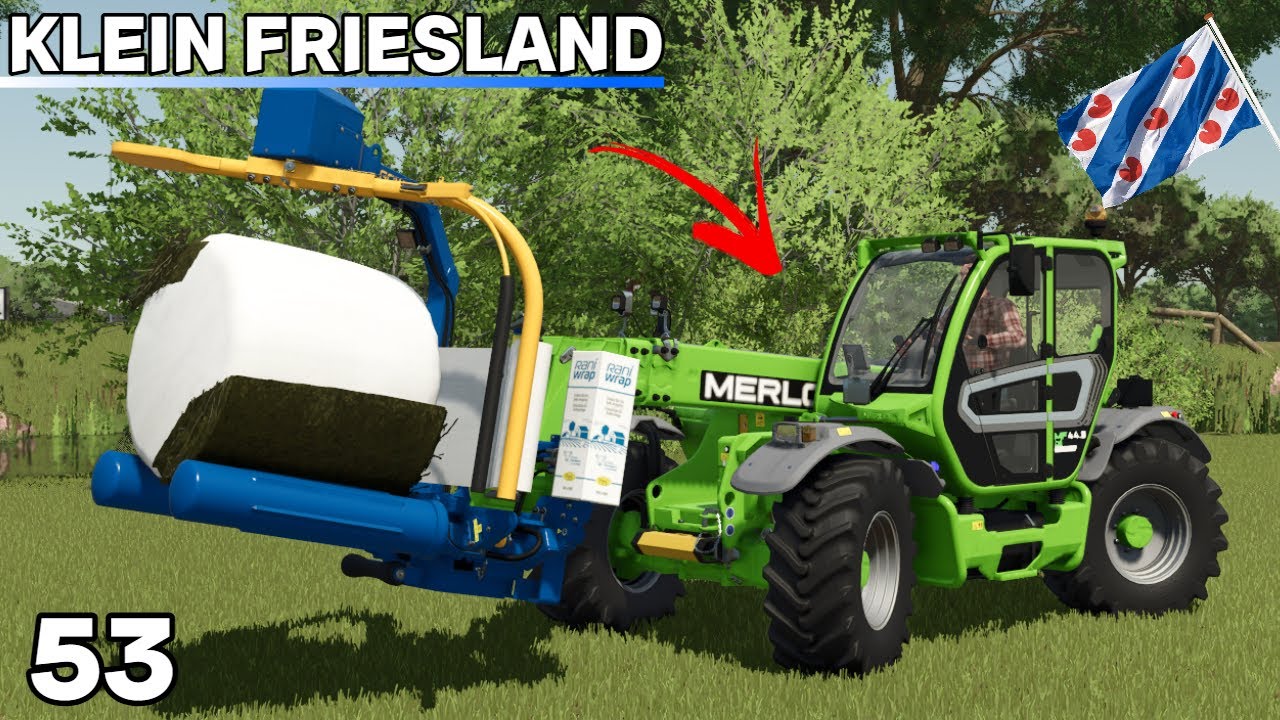 Воспользуйтесь телескопическим погрузчиком Merlot бесплатно | Klein Friesland #53 | FS25