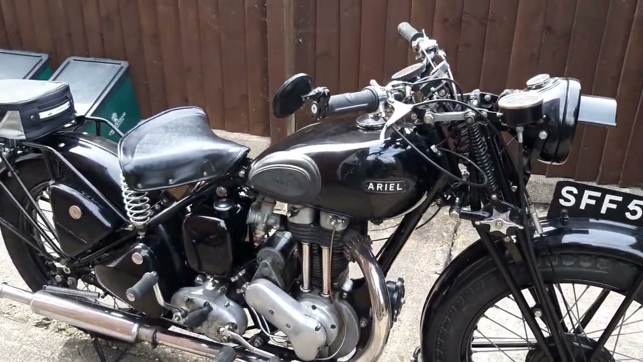 Ariel W/NG 1942 350cc start up July 23rd 2022