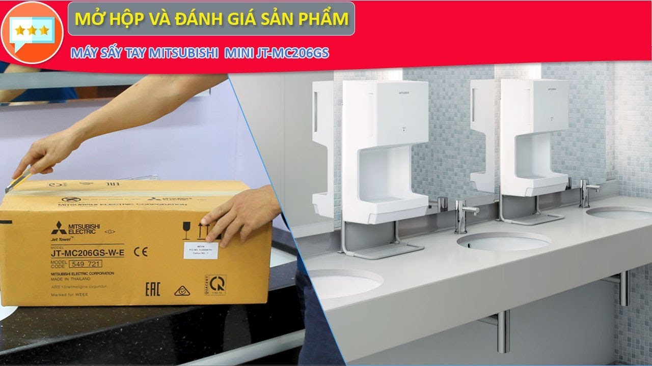 Máy sấy tay Mitsubishi Mini JT-MC206GS | Mở hộp, Hướng dẫn lắp đặt & Hướng dẫn sử dụng (HD 720p)