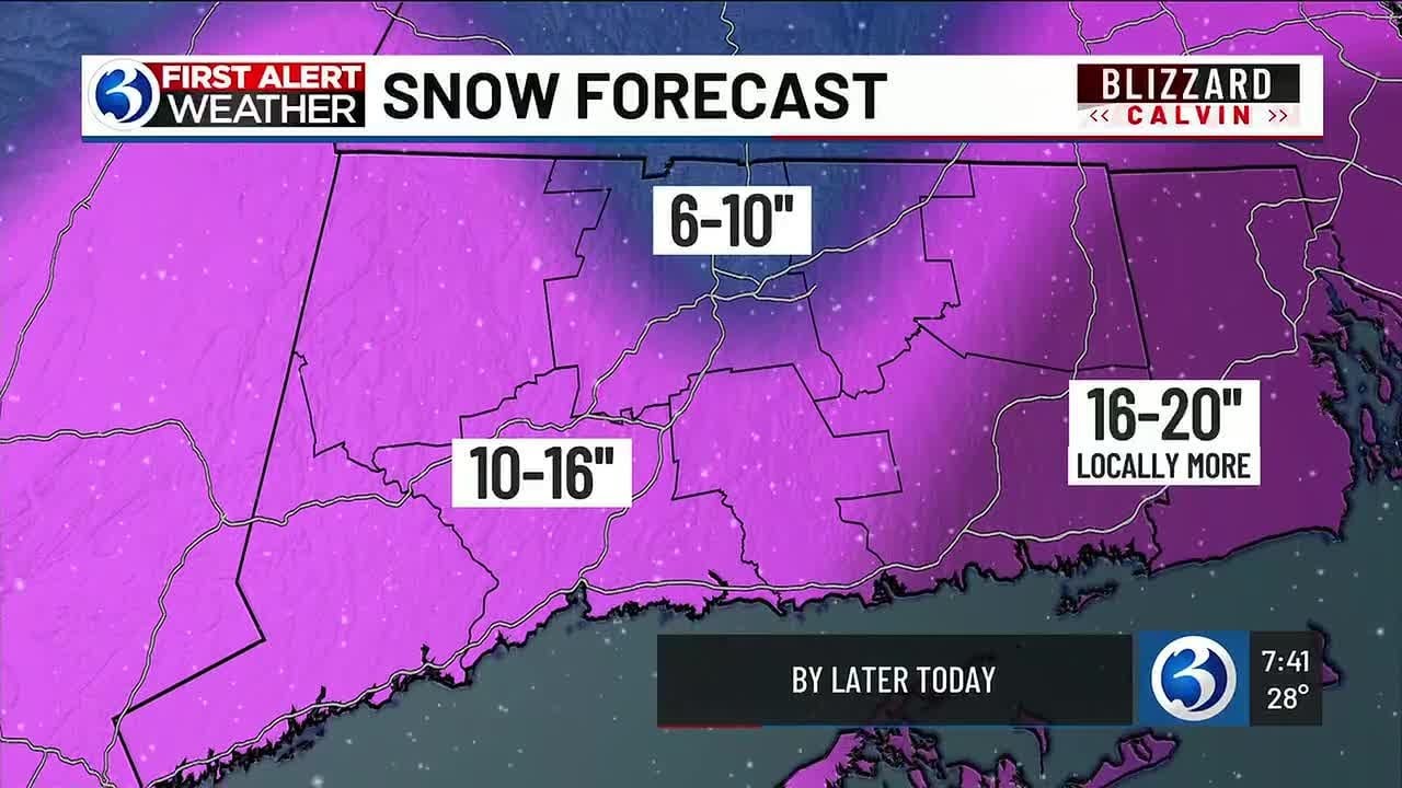FORECAST: Tracking Blizzard Calvin as of 7:45 a.m.