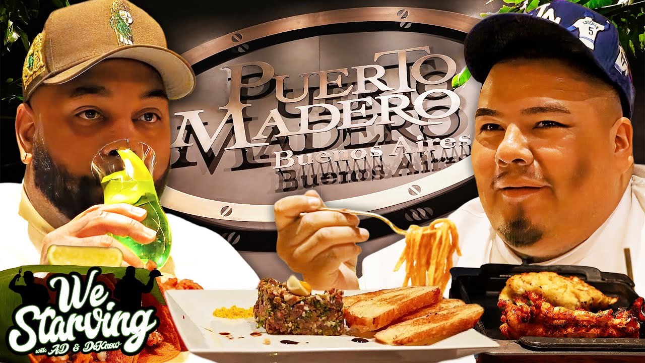 Trying Tuna Tartare, Lobster From Maine, & More At Puerto Madero In Mexico City! | We Starving