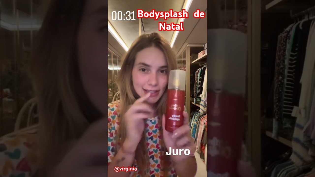 Bodysplash de Natal #shorts #virginiafonseca