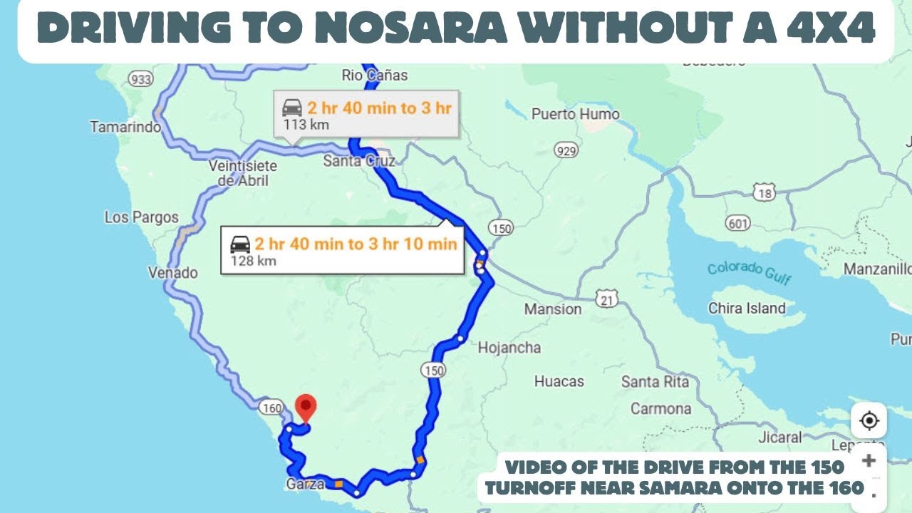 Driving to Nosara through Nicoya: You do not need a 4X4