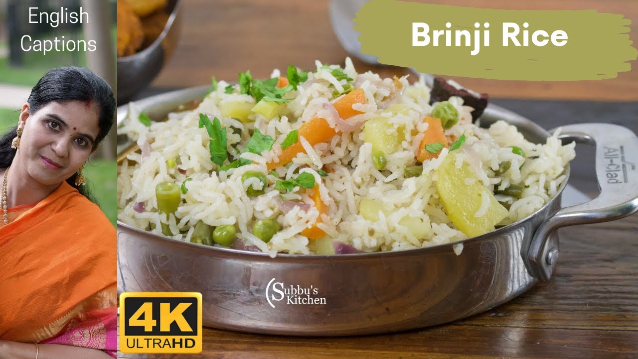One Pot Brinji Rice Recipe | Vegetable Brinji Rice Recipe