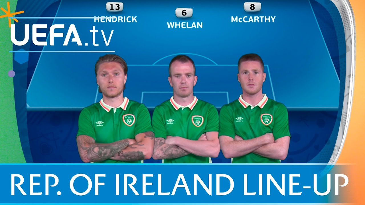 Republic of Ireland lineup against Sweden: UEFA EURO 2016