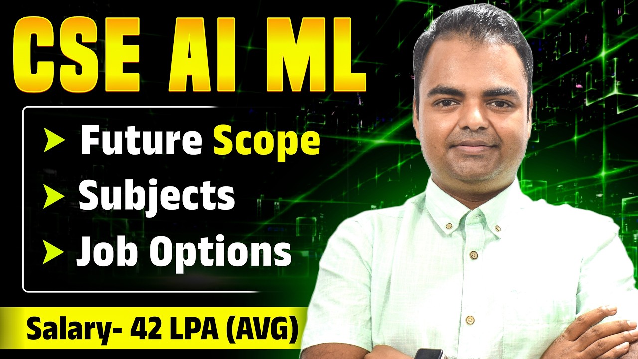 CSE AI ML Course Future Career Scope in India, Job Opportunities, Salary Govt Jobs Easy/Hard #btech