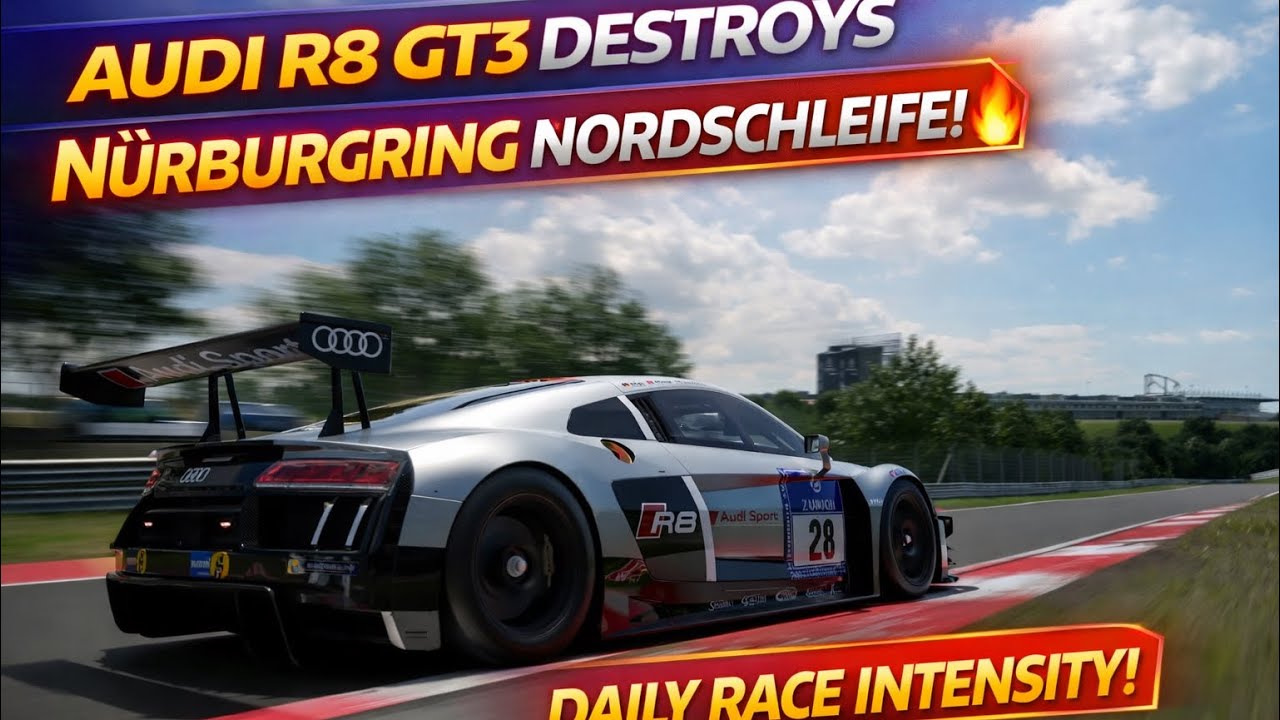THIS AUDI R8 GT3 LAP ON THE NORDSCHLEIFE WAS INSANE 😱🔥