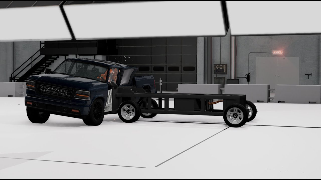 2020-2022 Gavril D-Series Kodiak updated side BeamNG.drive crash test