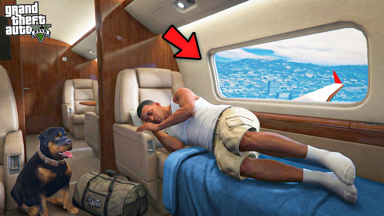 Franklin's First Experience In Weird Planes In GTA 5!