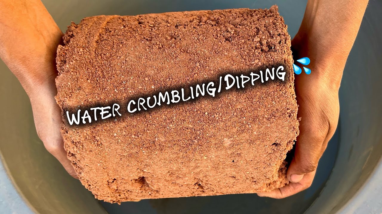 ASMR | Omg Huge Buckets of Stoney Reddirt crumbling and Dipping in lots of Water