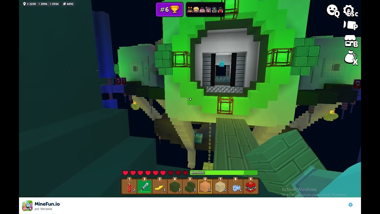 Jugando sky wars pt 40 (Con Yefer)*gracias por participar :)*