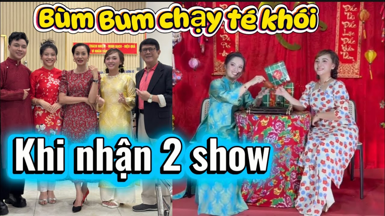 Bùm Bum bất ngờ khi gặp chị Hồng Loan, ở show số 2.