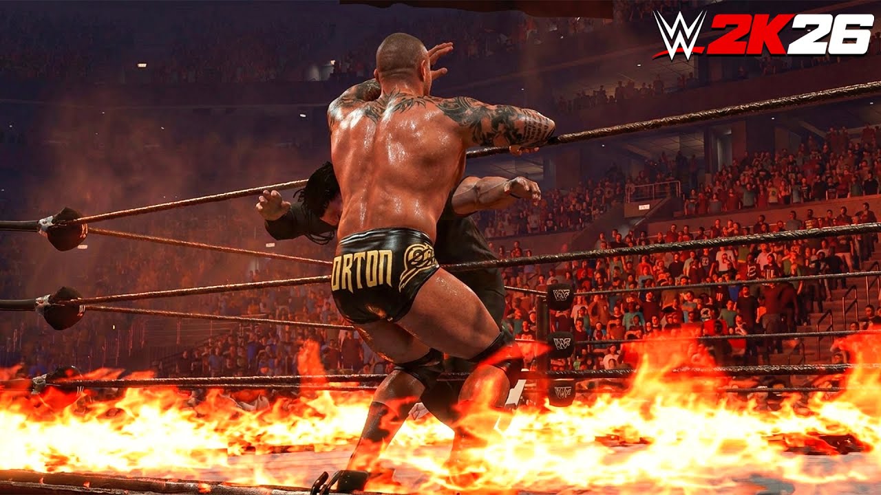 WWE 2K26: Inferno Match – Roman Reigns vs. Randy Orton Gameplay Notion!