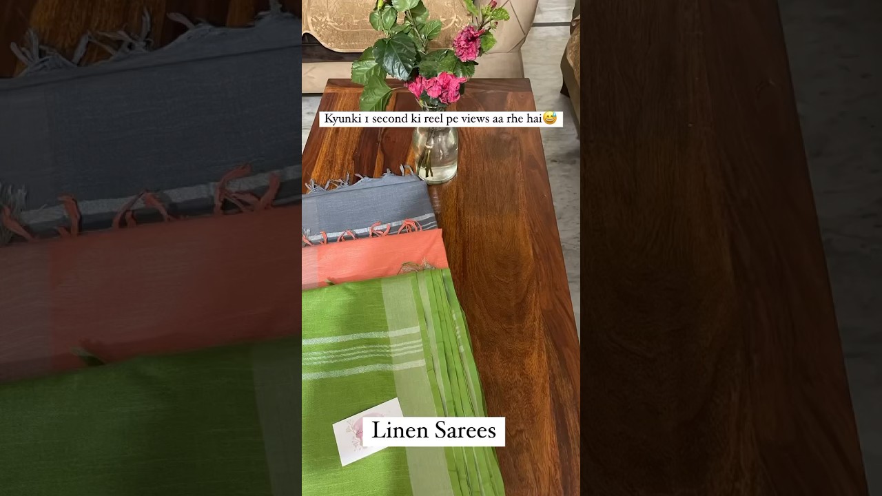 Linen Saree| Budget Friendly| Handloom| Office Wear| Summer| Under 1000| #saree #linen #handloom