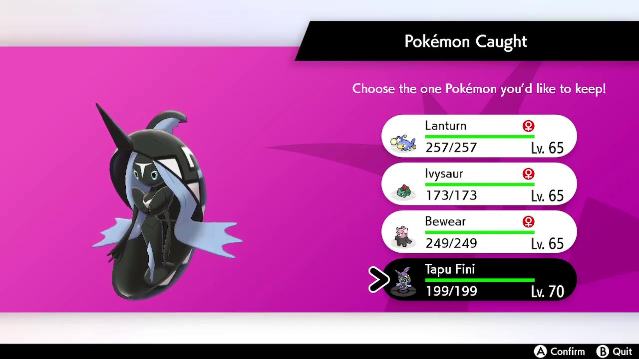 Got that shiny tapu fini