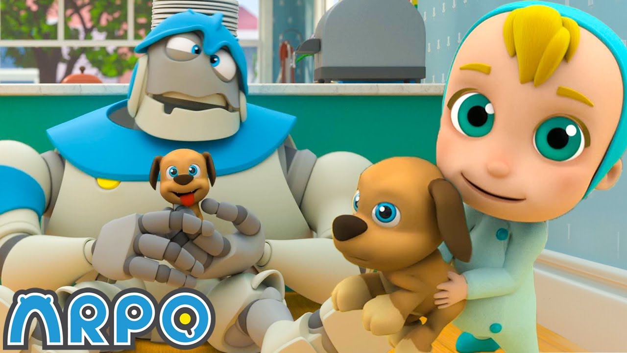 Arpo, Daniel... e il cagnolino dispettoso! | Arpo il Robot | Moonbug Kids - Cartoni Animati