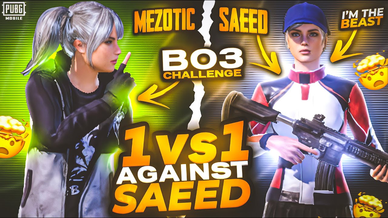Can i beat SaeedOp in Bo3 Challenge | Mezotic Pubg Mobile