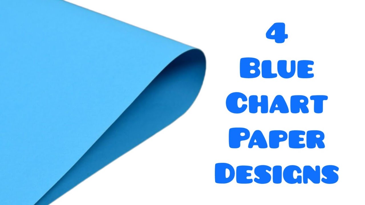 Blue Chart Paper Border Designs | Chart paper border designs for school project | Project designs