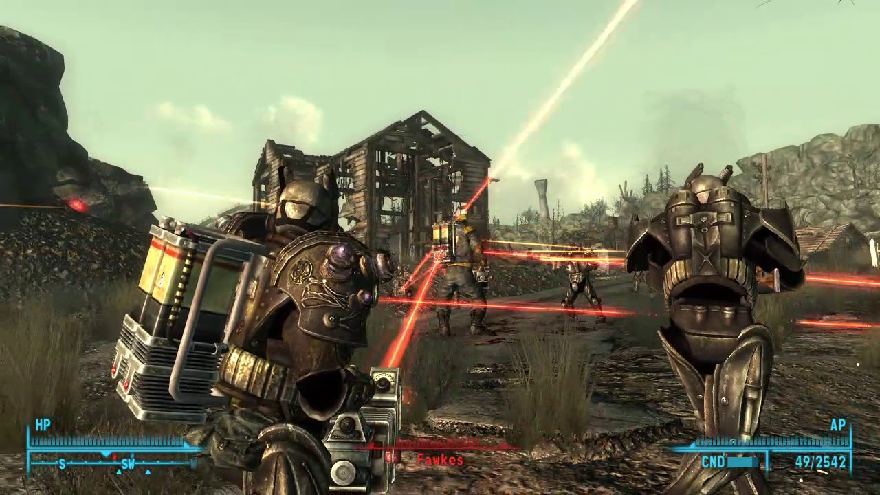 Fallout 3: Enclave Commander Mod - Fawkes Fights 30 Enclave Soldiers