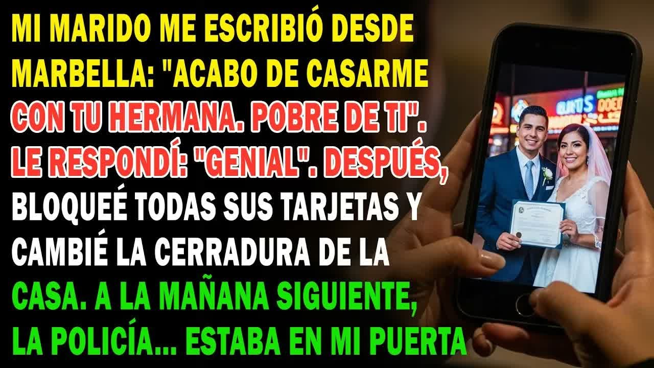 Mi Marido Me Escribió ＂Me Acabo De Casar Con Tu Hermana  Eres Patética＂  Respondí： ＂¡Perfecto!＂