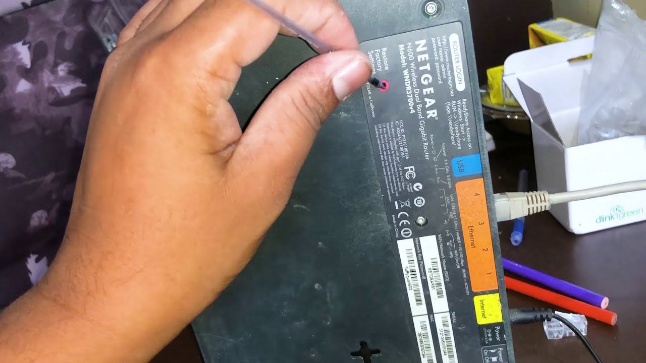 Reset/Restore Netgear Wireless Router to Factory Default Settings & Connect Internet through DHCP