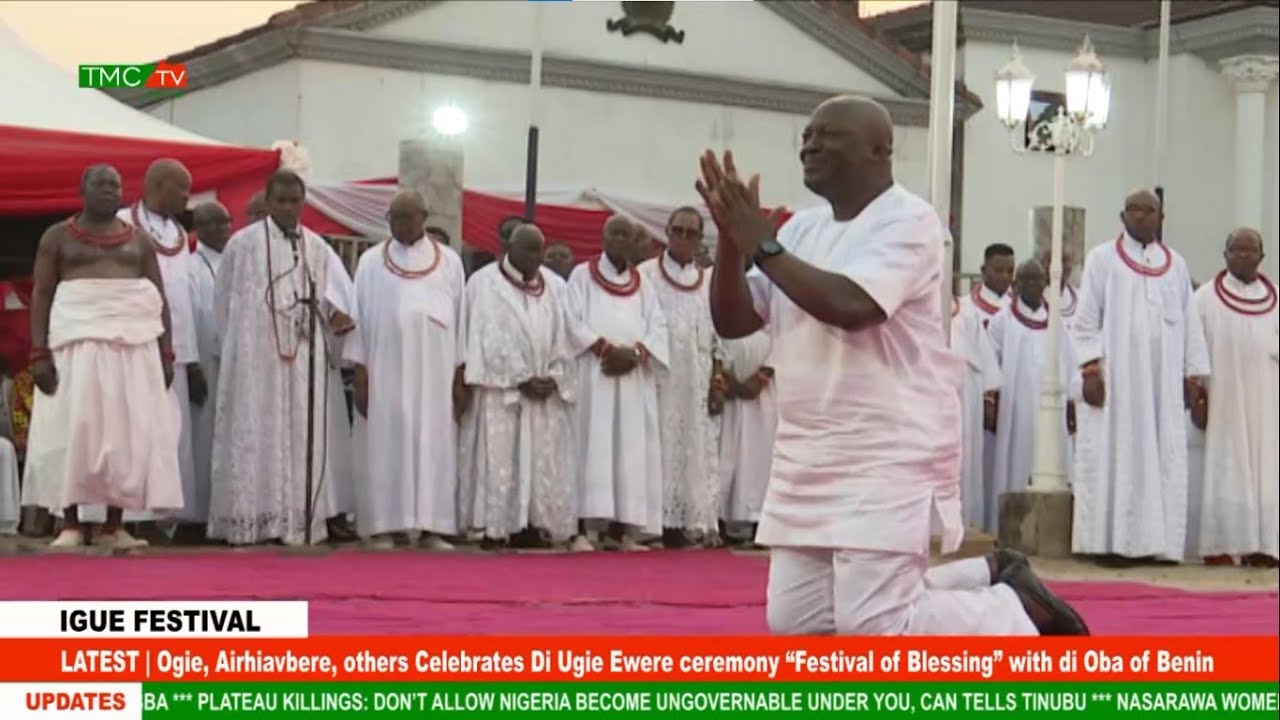 Ogie, Airhiavbere, others Celebrate Di Ugie Ewere ceremony Festival of Blessing” wit di Oba of Benin