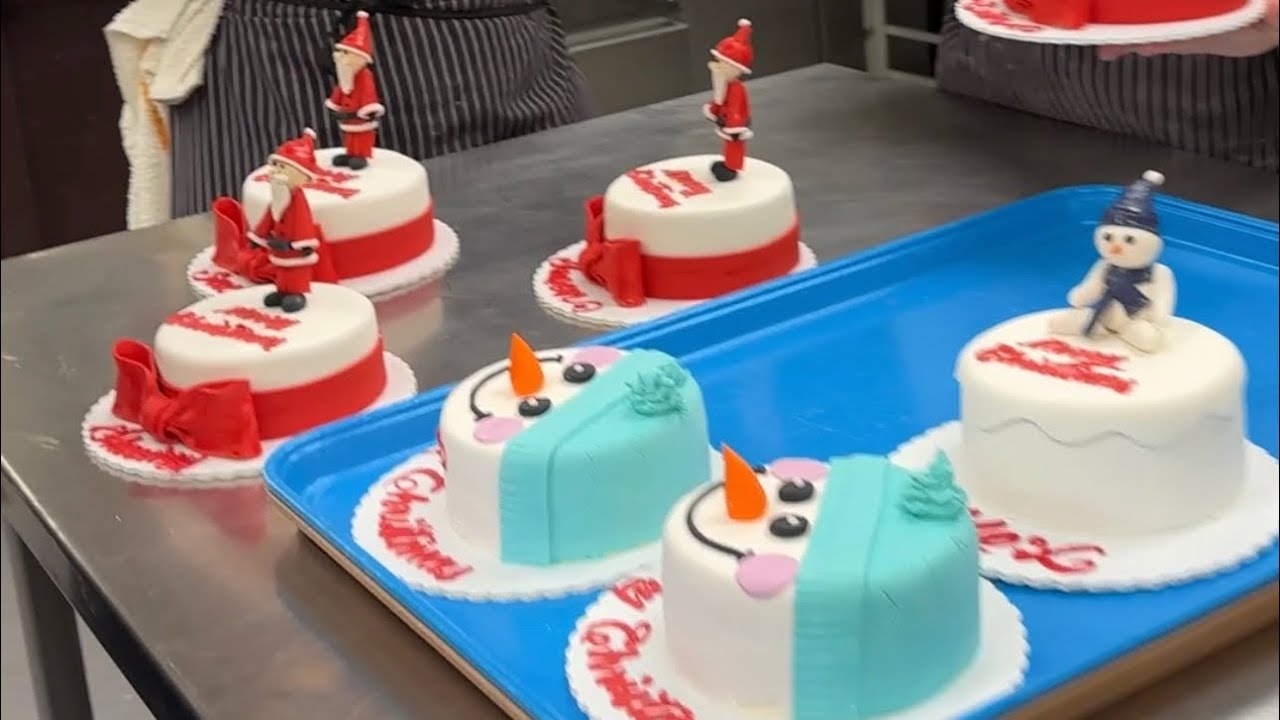 GINAWAN NATIN NG CAKE YUNG MGA KATRABAHO KO | Christmas cake | Mini Vlog