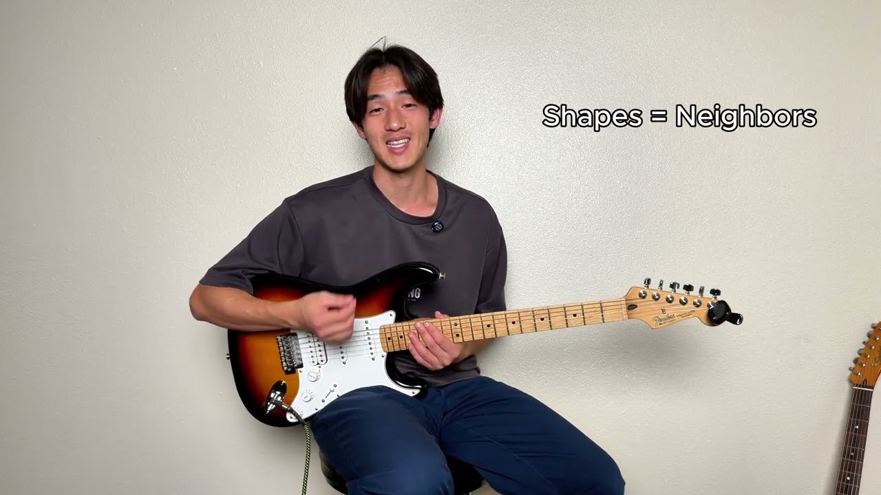 #58 Major Pentatonic Scale | Vertical Practice (CAGED System) (Lesson 2)