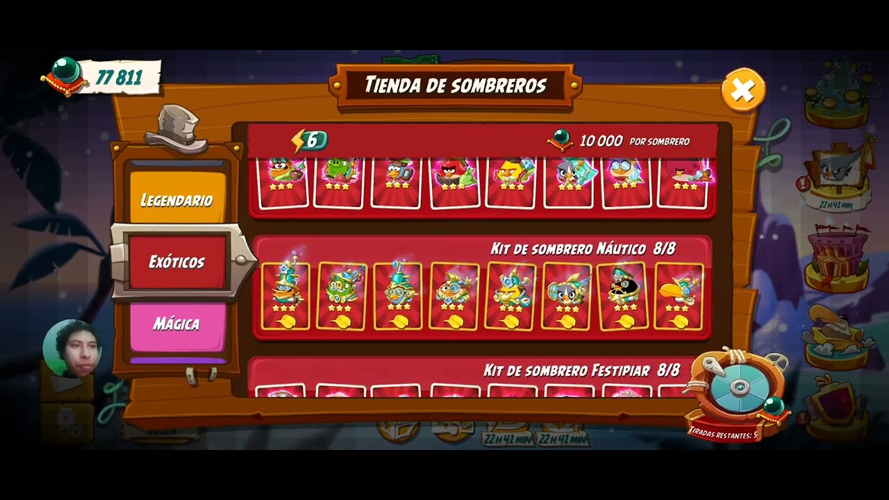 Comprando el Kit de Sombreros Fiesta en la Pisci - Viernes 09/01/2026 - Angry Birds 2 