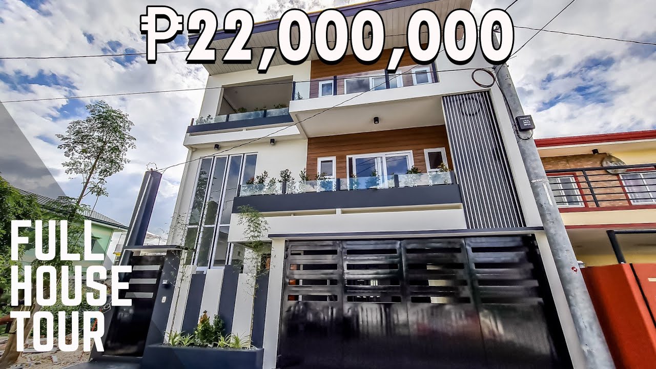 House Tour GT22 | 3 Storey House and lot with Swimming Pool | Greenwoods Subd. Taytay, Rizal