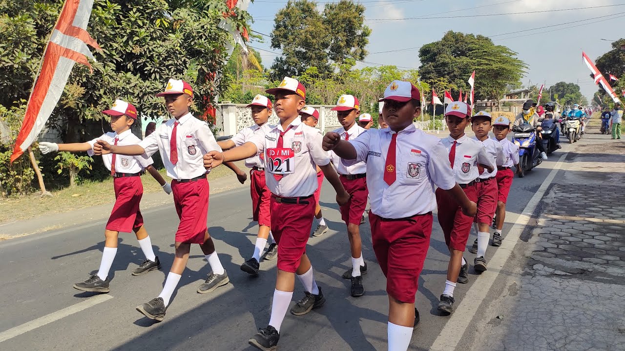 Gerak Jalan Tingkat Kecamatan 2025 SDN WRINGINTELU 01