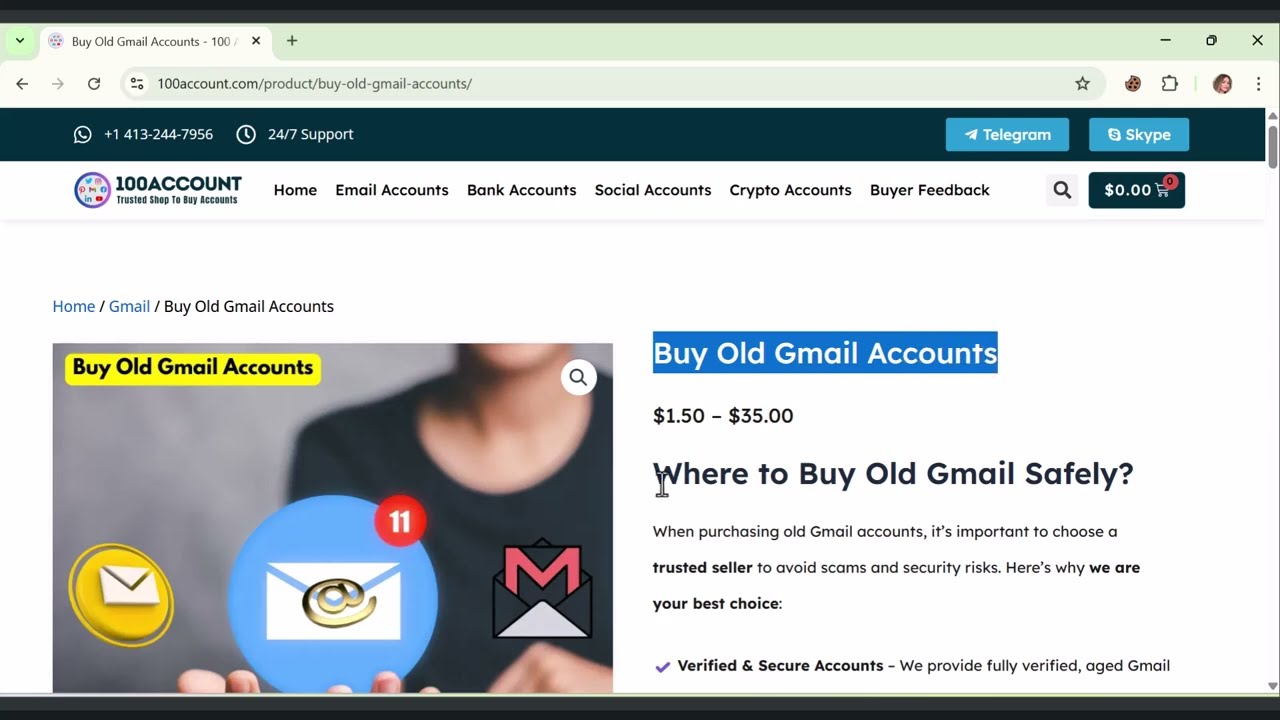 Best Cheap Sites to Buy Old gmail accounts