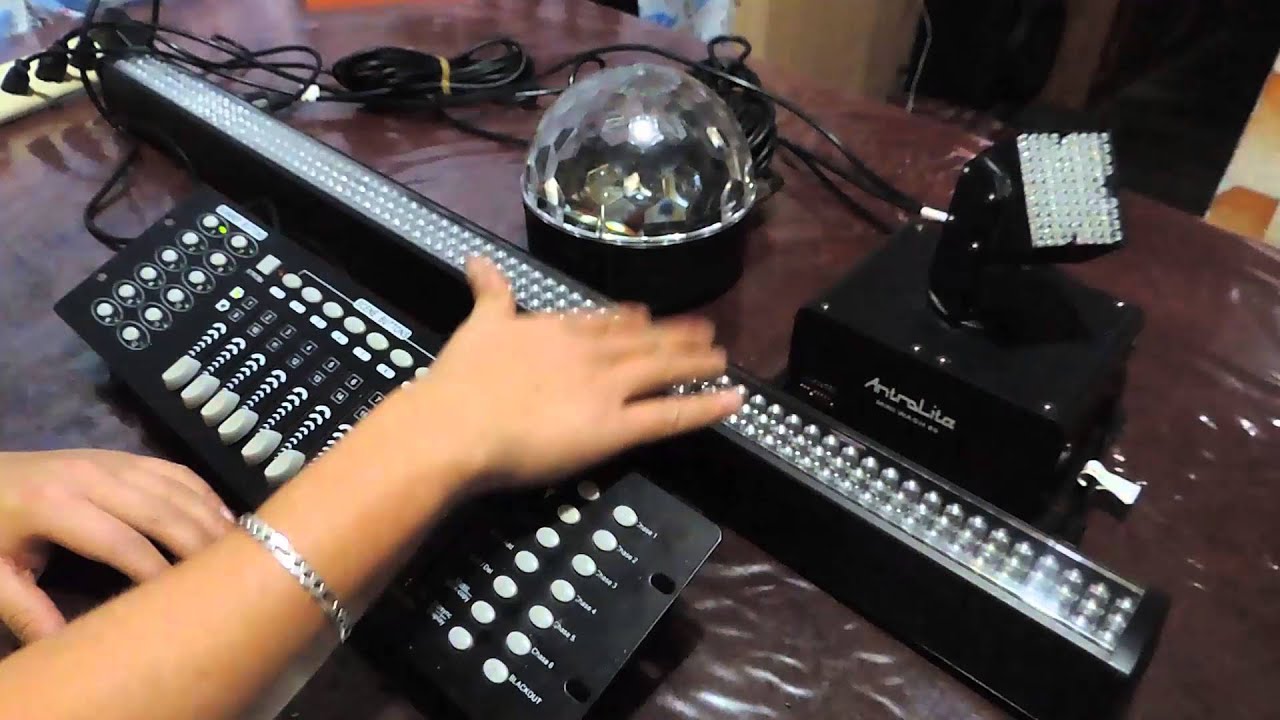 ¿Cómo programar escenas de DMX?, programando en controladora de luces.
