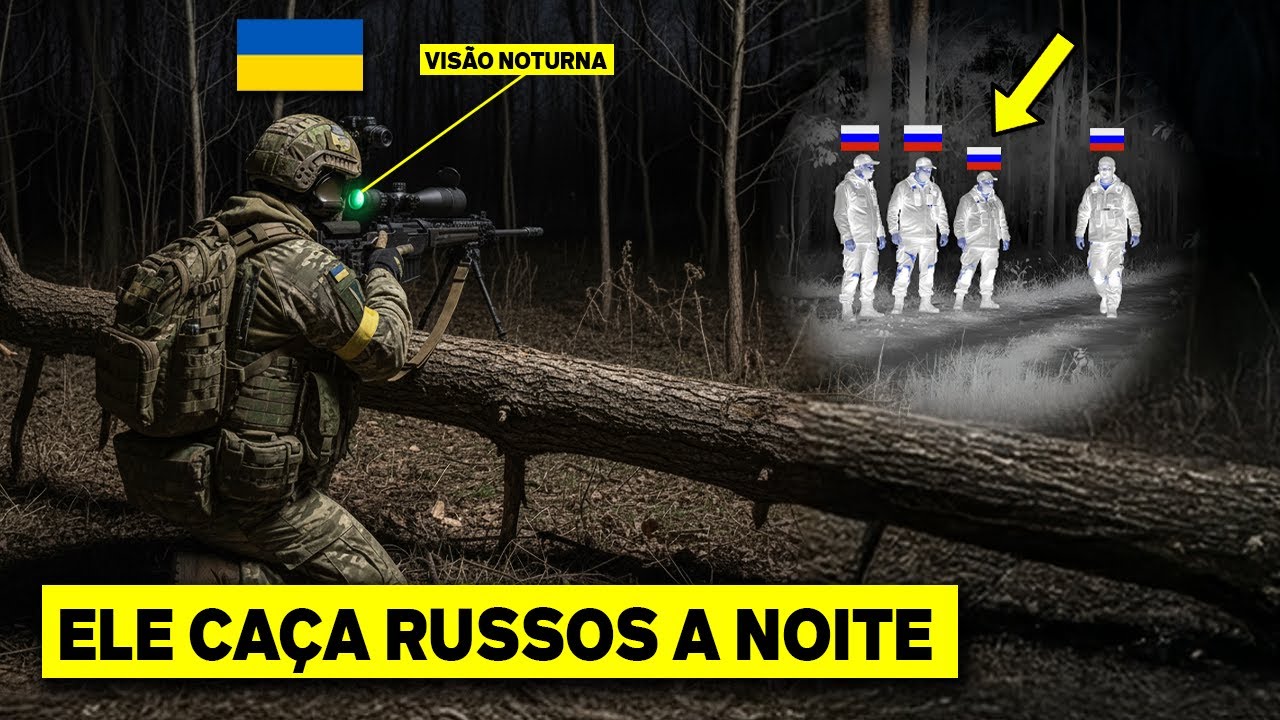 Sniper Ucraniano Com Vis&atilde;o Noturna Encontra Tropas Russas Ent&atilde;o Isso Acontece