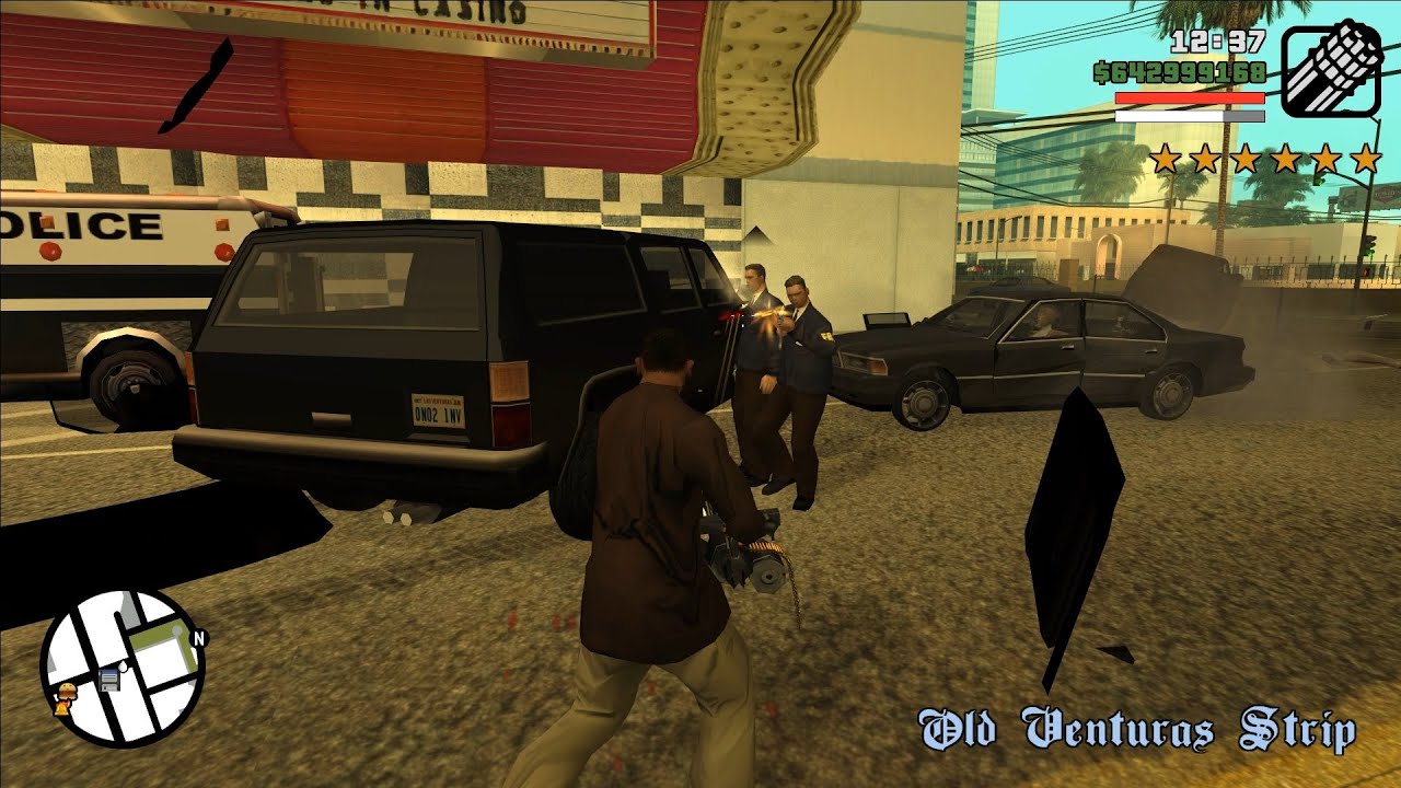GTA San Andreas Police Shootout/Massacre 6 Stars Wanted Level Escape