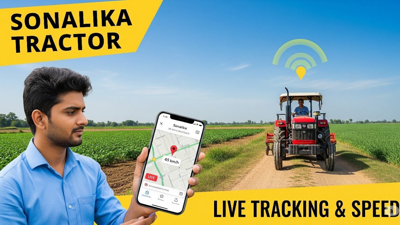 GPS TRACKER IN SONALIKA TRACTOR ll with relay without wire cutting ✂️ ll gps device