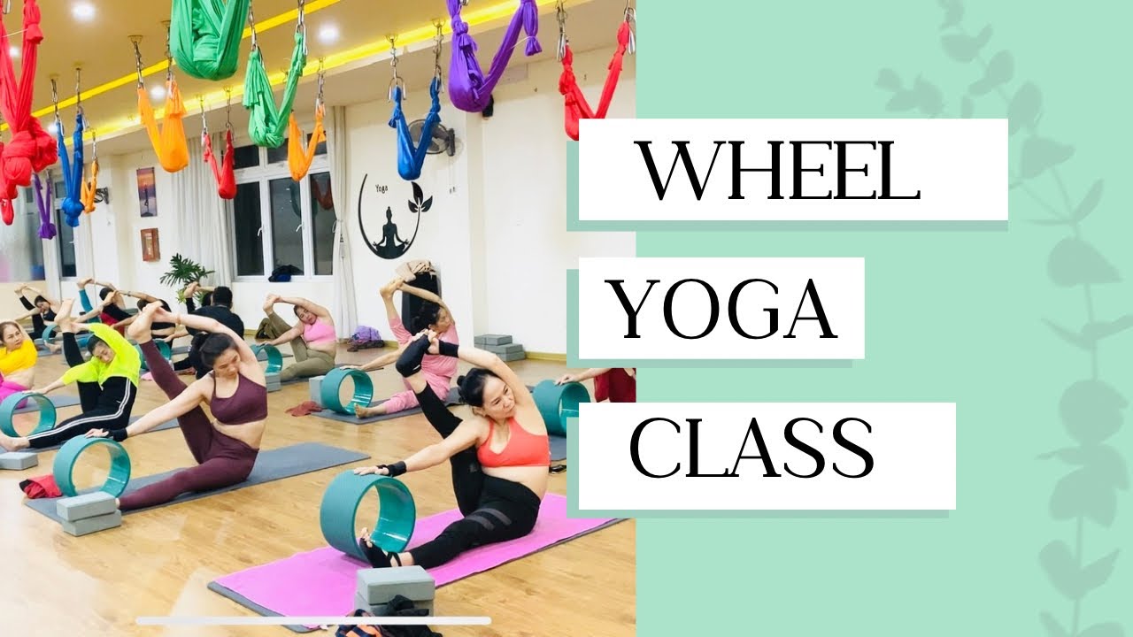 Wheel yoga class | #viral #yogaforall 
