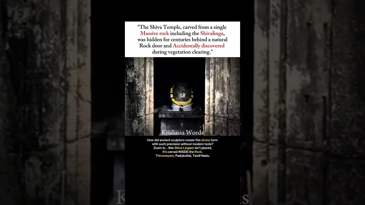 They Found a Secret Shiva Temple behind a Rock Wall🔱🙏🏻 #shivalingam #ancient