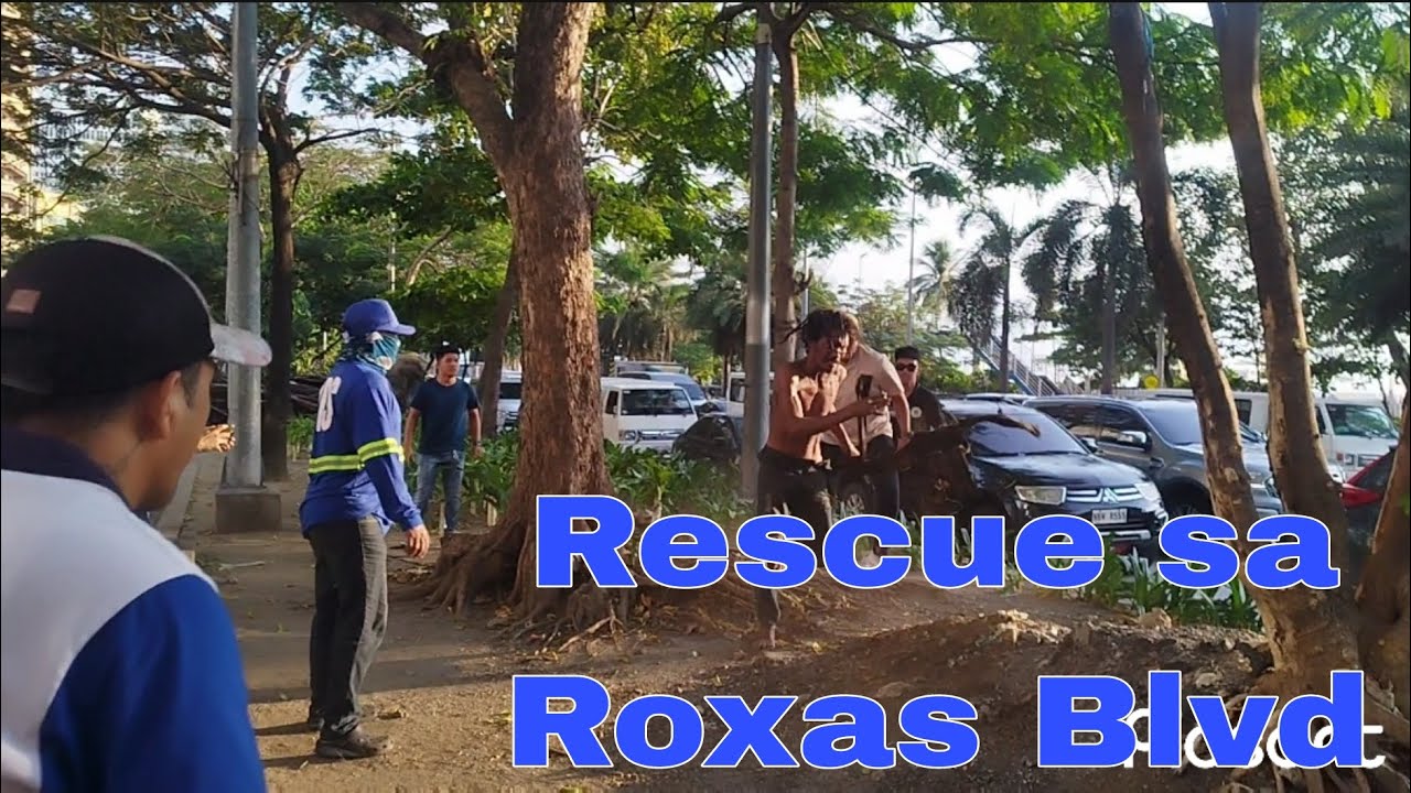 Rescue ng MDSW sa Roxas blvd manila habulan