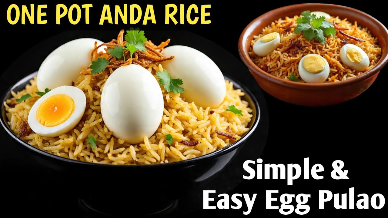 प्रेशर कुकर में अंडा पुलाव बनाने का आसान तरीका | Egg Pulao Recipe | Egg Biryani 