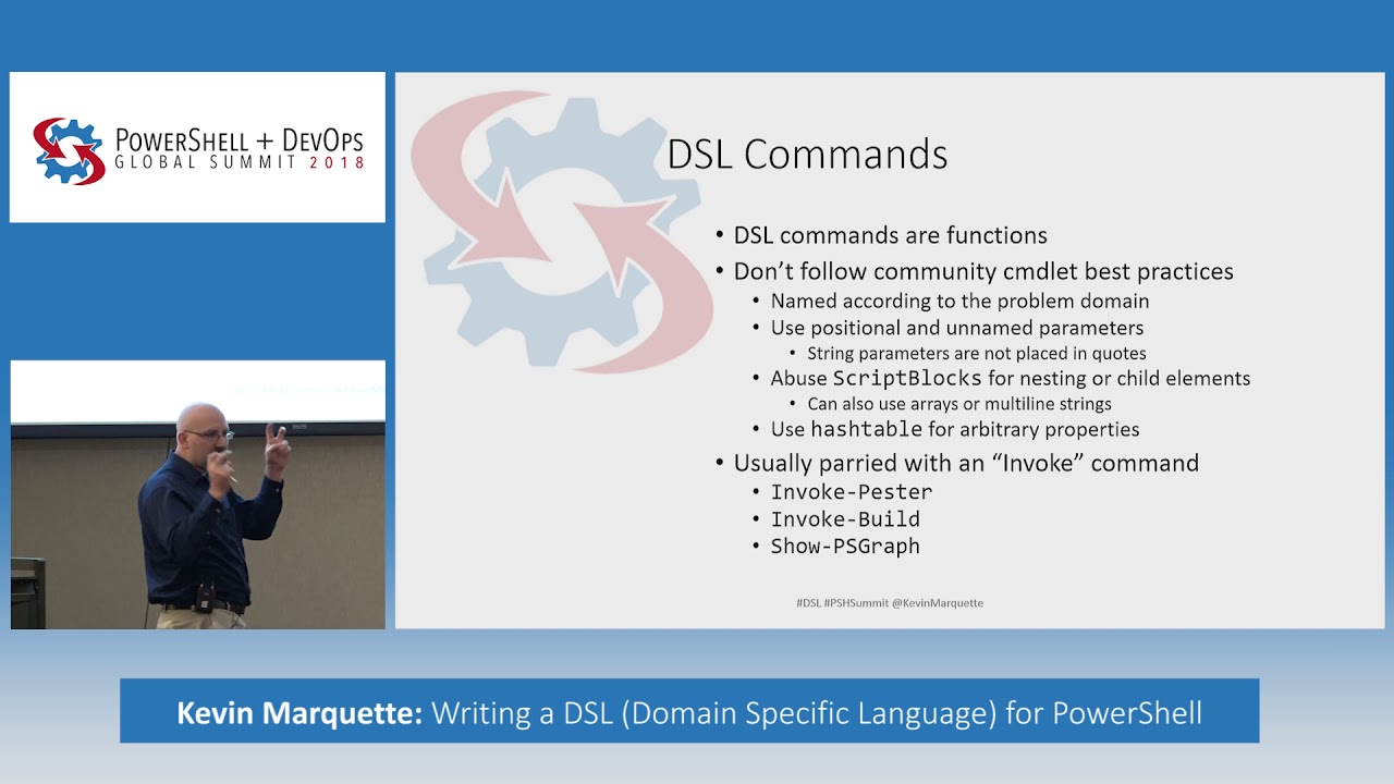 Writing a DSL (Domain Specific Language) for PowerShell by Kevin Marquette