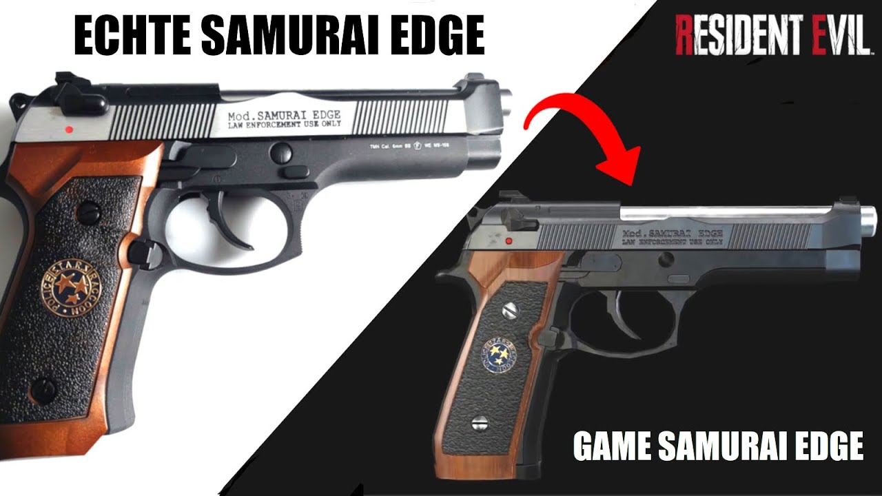 Samurai Edge Beretta Echte Handfeuerwaffe im Test VS Game Samuari Edge aus Resident Evil