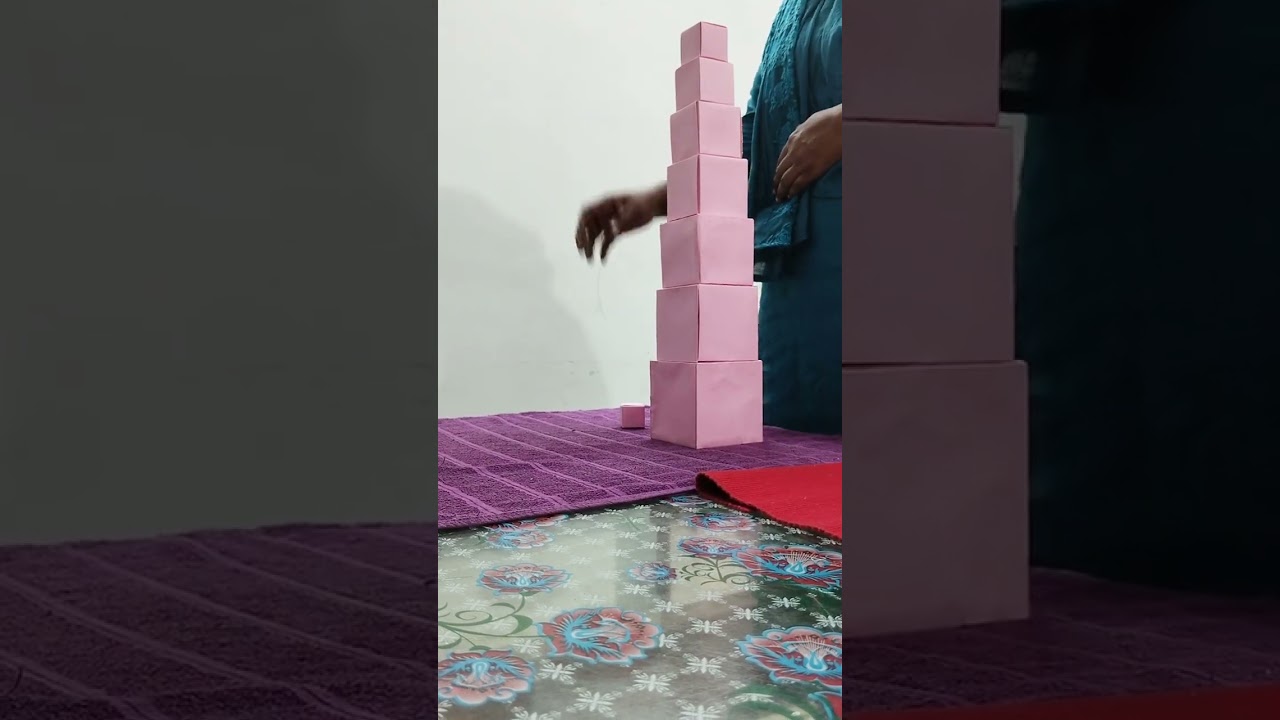 Concentric pink tower | Sensorial | Montessori
