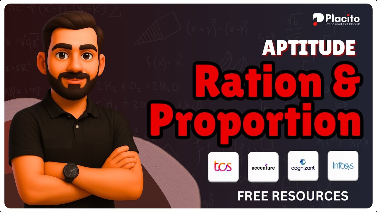 Ratio & Proportion One Shot | Aptitude for Placement & Competitive Exams | TCS NQT,  Cognizant