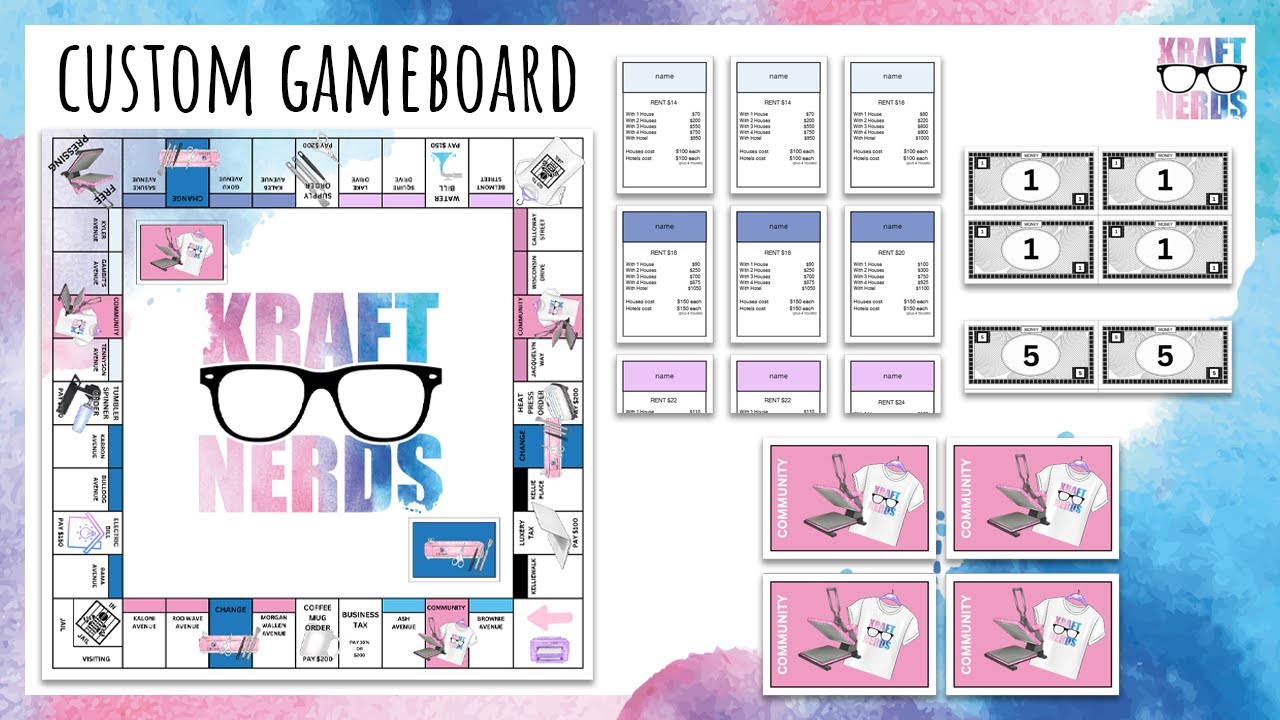 Kraft Nerds Custom Game Board