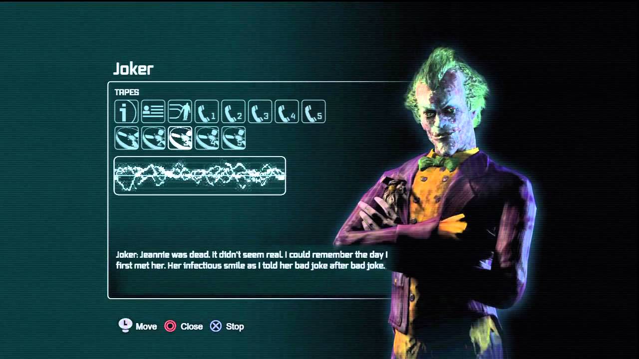 Batman arkham city Joker Tapes