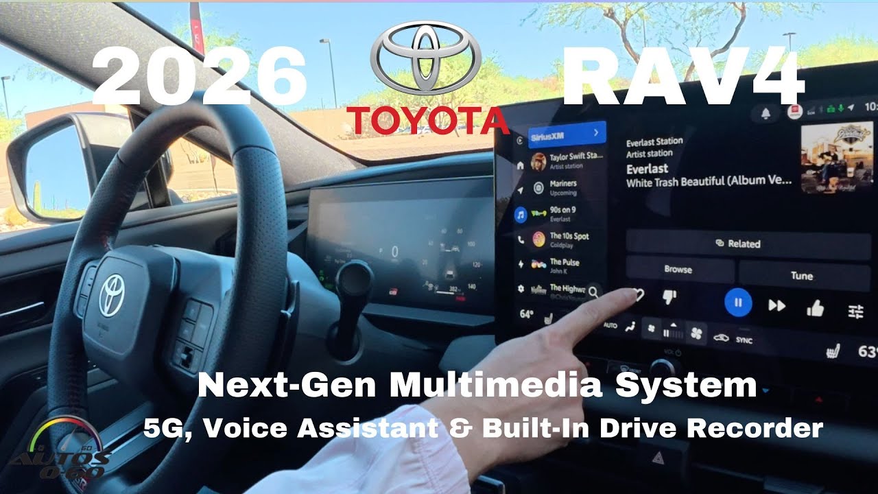 🚗 Toyota RAV4 2026 года &mdash; мультимедийная система нового поколения с 5G, голосовым помощником и вс...
