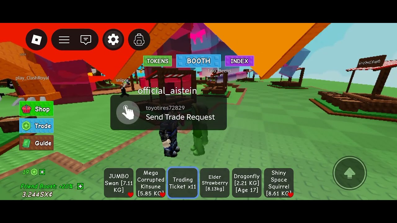 Trading with my friend