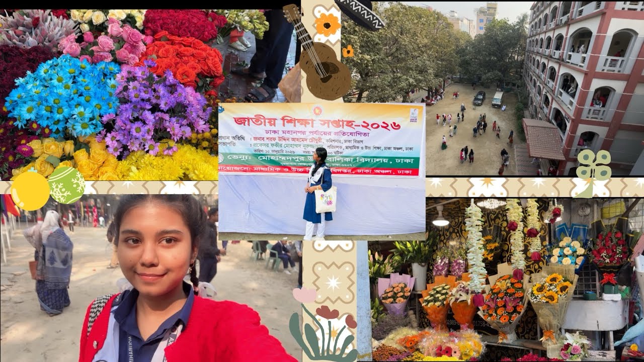 Participating in national competition ✨🇧🇩 জাতীয় শিক্ষা সপ্তাহ ২০২৬🎗️ Life of a student 📷💗